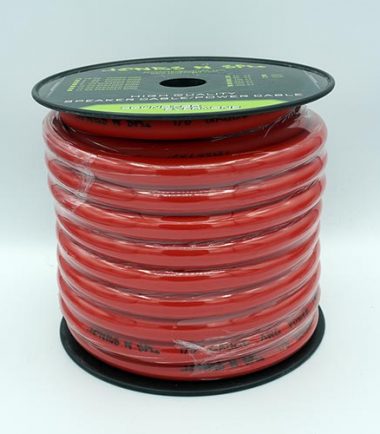 Power Cable - 0 Gauge 50ft CCA Red